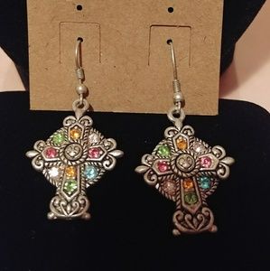 Cross earrings